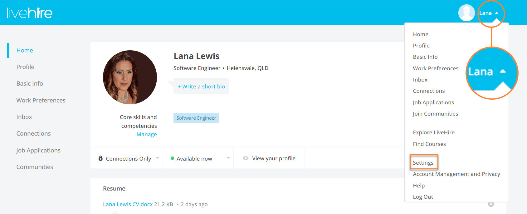 how-do-i-change-my-email-address-or-password-livehire-talent